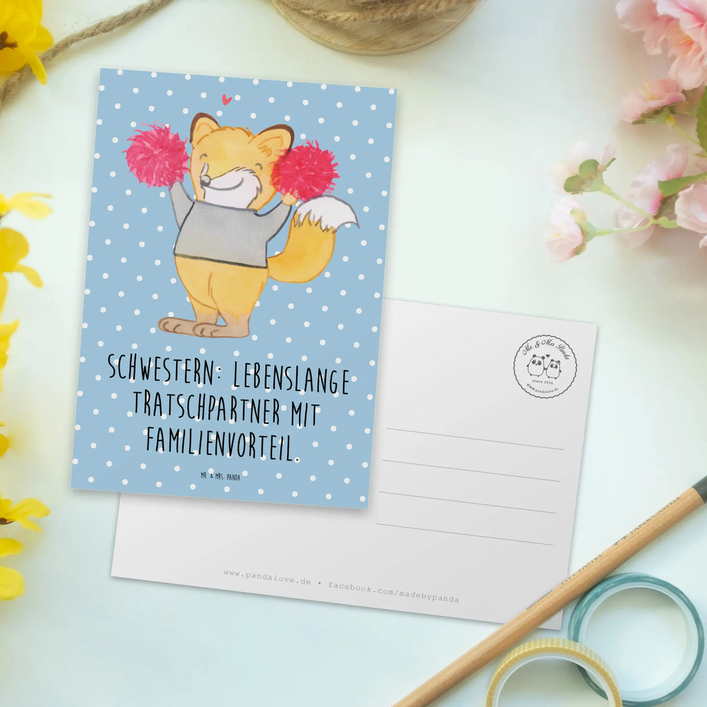 Postkarte Schwestern Tratschpartner Postkarte, Karte, Geschenkkarte, Grußkarte, Einladung, Ansichtskarte, Geburtstagskarte, Einladungskarte, Dankeskarte, Ansichtskarten, Einladung Geburtstag, Einladungskarten Geburtstag, Familie, Vatertag, Muttertag, Bruder, Schwester, Mama, Papa, Oma, Opa