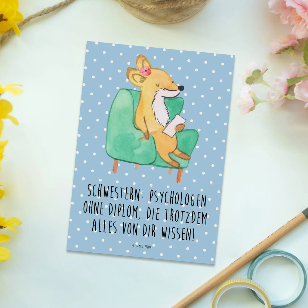 Postkarte Schwestern Psychologen Postkarte, Karte, Geschenkkarte, Grußkarte, Einladung, Ansichtskarte, Geburtstagskarte, Einladungskarte, Dankeskarte, Ansichtskarten, Einladung Geburtstag, Einladungskarten Geburtstag, Familie, Vatertag, Muttertag, Bruder, Schwester, Mama, Papa, Oma, Opa