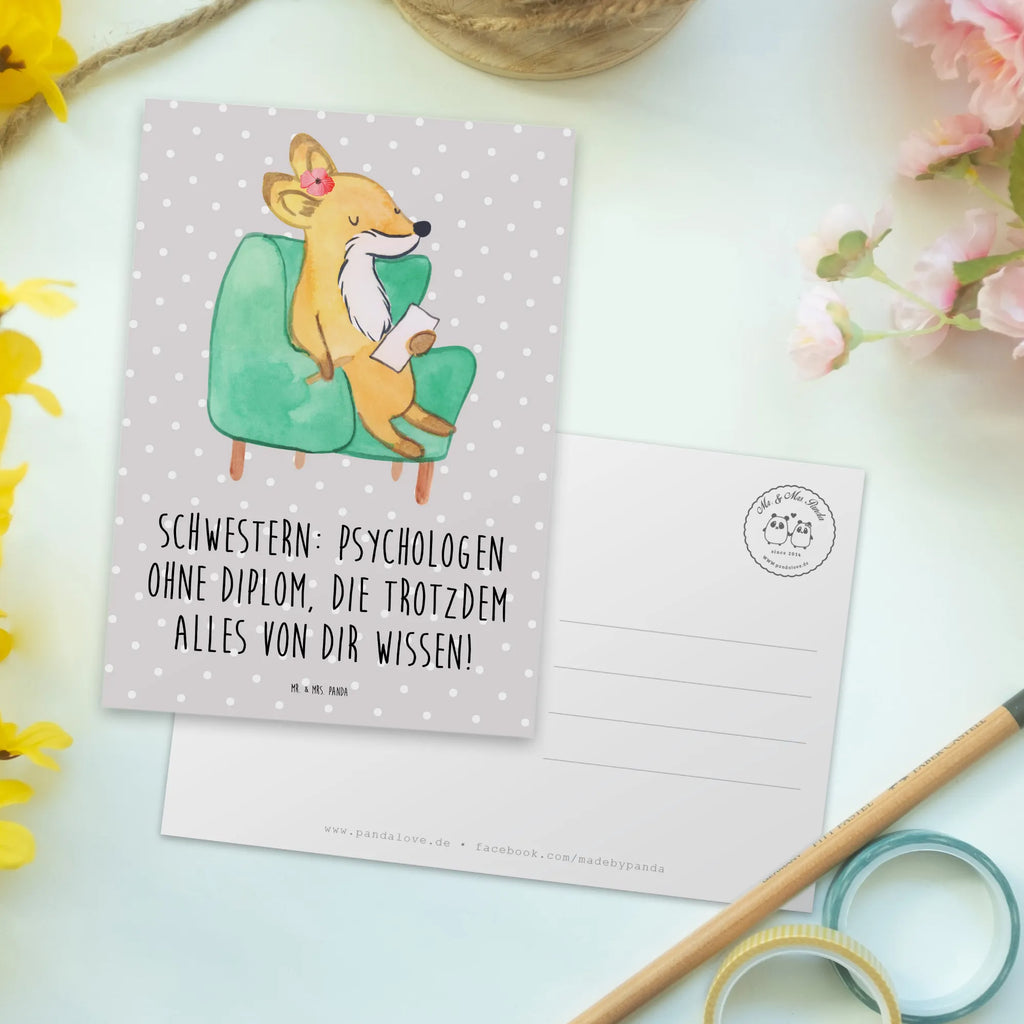 Postkarte Schwestern Psychologen Postkarte, Karte, Geschenkkarte, Grußkarte, Einladung, Ansichtskarte, Geburtstagskarte, Einladungskarte, Dankeskarte, Ansichtskarten, Einladung Geburtstag, Einladungskarten Geburtstag, Familie, Vatertag, Muttertag, Bruder, Schwester, Mama, Papa, Oma, Opa