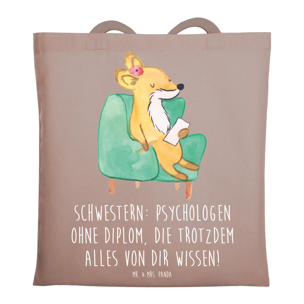 Tragetasche Schwestern Psychologen Beuteltasche, Beutel, Einkaufstasche, Jutebeutel, Stoffbeutel, Tasche, Shopper, Umhängetasche, Strandtasche, Schultertasche, Stofftasche, Tragetasche, Badetasche, Jutetasche, Einkaufstüte, Laptoptasche, Familie, Vatertag, Muttertag, Bruder, Schwester, Mama, Papa, Oma, Opa