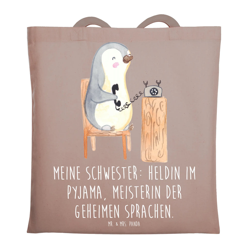 Tragetasche Schwester Heldin Beuteltasche, Beutel, Einkaufstasche, Jutebeutel, Stoffbeutel, Tasche, Shopper, Umhängetasche, Strandtasche, Schultertasche, Stofftasche, Tragetasche, Badetasche, Jutetasche, Einkaufstüte, Laptoptasche, Familie, Vatertag, Muttertag, Bruder, Schwester, Mama, Papa, Oma, Opa