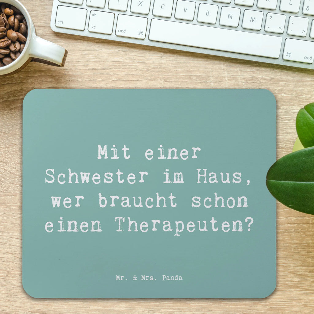 Mauspad Spruch Schwester Glück Mousepad, Computer zubehör, Büroausstattung, PC Zubehör, Arbeitszimmer, Mauspad, Einzigartiges Mauspad, Designer Mauspad, Mausunterlage, Mauspad Büro, Familie, Vatertag, Muttertag, Bruder, Schwester, Mama, Papa, Oma, Opa