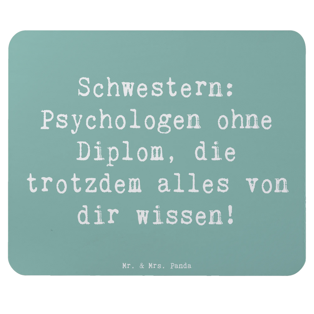 Mauspad Spruch Schwestern Psychologen Mousepad, Computer zubehör, Büroausstattung, PC Zubehör, Arbeitszimmer, Mauspad, Einzigartiges Mauspad, Designer Mauspad, Mausunterlage, Mauspad Büro, Familie, Vatertag, Muttertag, Bruder, Schwester, Mama, Papa, Oma, Opa