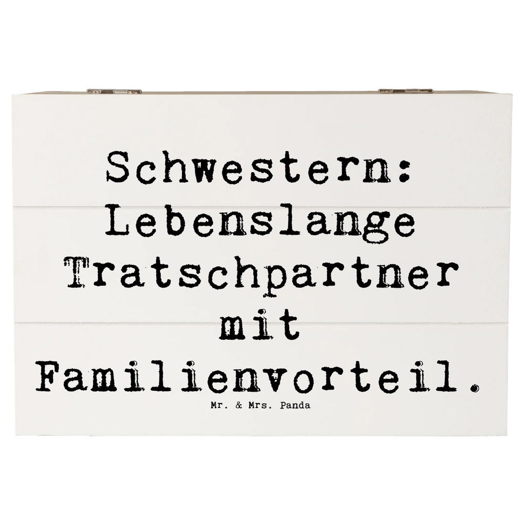 Holzkiste Spruch Schwestern Tratschpartner Holzkiste, Kiste, Schatzkiste, Truhe, Schatulle, XXL, Erinnerungsbox, Erinnerungskiste, Dekokiste, Aufbewahrungsbox, Geschenkbox, Geschenkdose, Familie, Vatertag, Muttertag, Bruder, Schwester, Mama, Papa, Oma, Opa