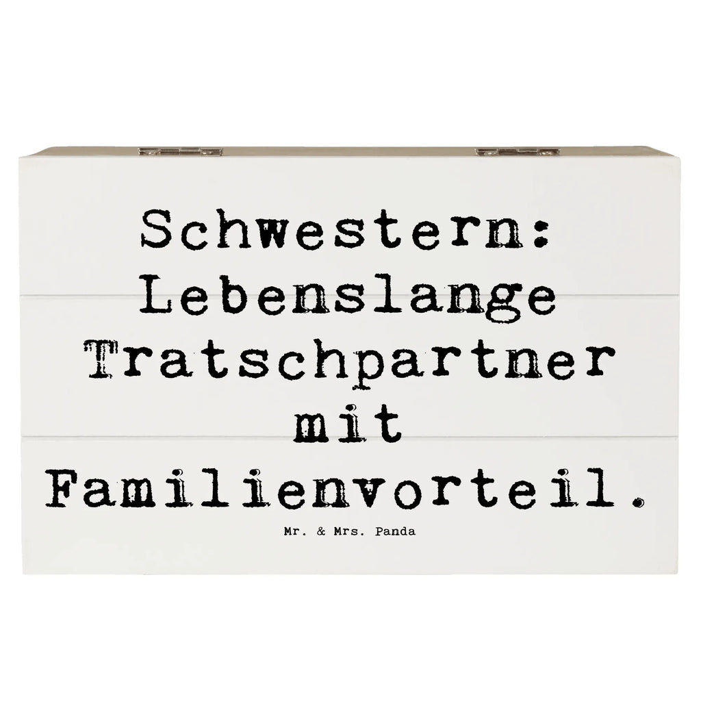 Holzkiste Spruch Schwestern Tratschpartner Holzkiste, Kiste, Schatzkiste, Truhe, Schatulle, XXL, Erinnerungsbox, Erinnerungskiste, Dekokiste, Aufbewahrungsbox, Geschenkbox, Geschenkdose, Familie, Vatertag, Muttertag, Bruder, Schwester, Mama, Papa, Oma, Opa