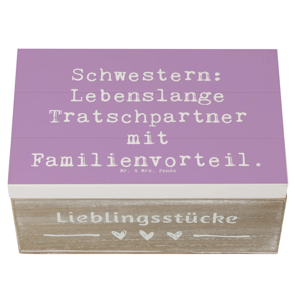 Holzkiste Spruch Schwestern Tratschpartner Holzkiste, Kiste, Schatzkiste, Truhe, Schatulle, XXL, Erinnerungsbox, Erinnerungskiste, Dekokiste, Aufbewahrungsbox, Geschenkbox, Geschenkdose, Familie, Vatertag, Muttertag, Bruder, Schwester, Mama, Papa, Oma, Opa