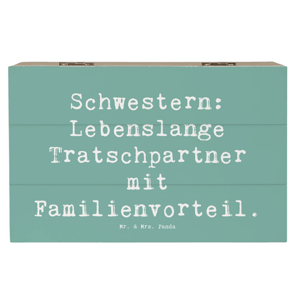 Holzkiste Spruch Schwestern Tratschpartner Holzkiste, Kiste, Schatzkiste, Truhe, Schatulle, XXL, Erinnerungsbox, Erinnerungskiste, Dekokiste, Aufbewahrungsbox, Geschenkbox, Geschenkdose, Familie, Vatertag, Muttertag, Bruder, Schwester, Mama, Papa, Oma, Opa