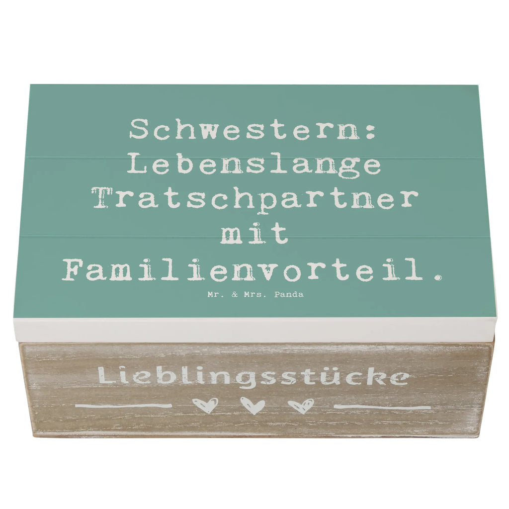 Holzkiste Spruch Schwestern Tratschpartner Holzkiste, Kiste, Schatzkiste, Truhe, Schatulle, XXL, Erinnerungsbox, Erinnerungskiste, Dekokiste, Aufbewahrungsbox, Geschenkbox, Geschenkdose, Familie, Vatertag, Muttertag, Bruder, Schwester, Mama, Papa, Oma, Opa