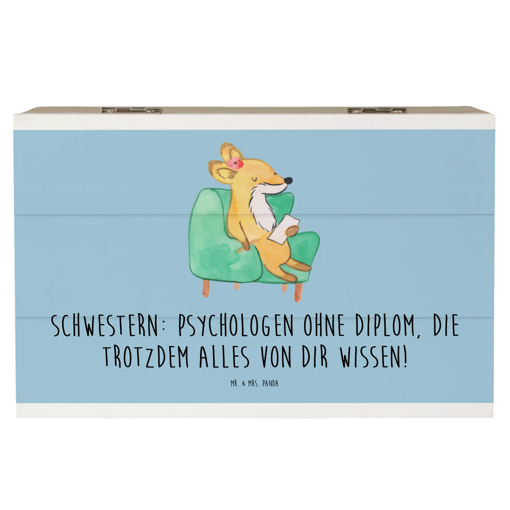 Holzkiste Schwestern Psychologen Holzkiste, Kiste, Schatzkiste, Truhe, Schatulle, XXL, Erinnerungsbox, Erinnerungskiste, Dekokiste, Aufbewahrungsbox, Geschenkbox, Geschenkdose, Familie, Vatertag, Muttertag, Bruder, Schwester, Mama, Papa, Oma, Opa