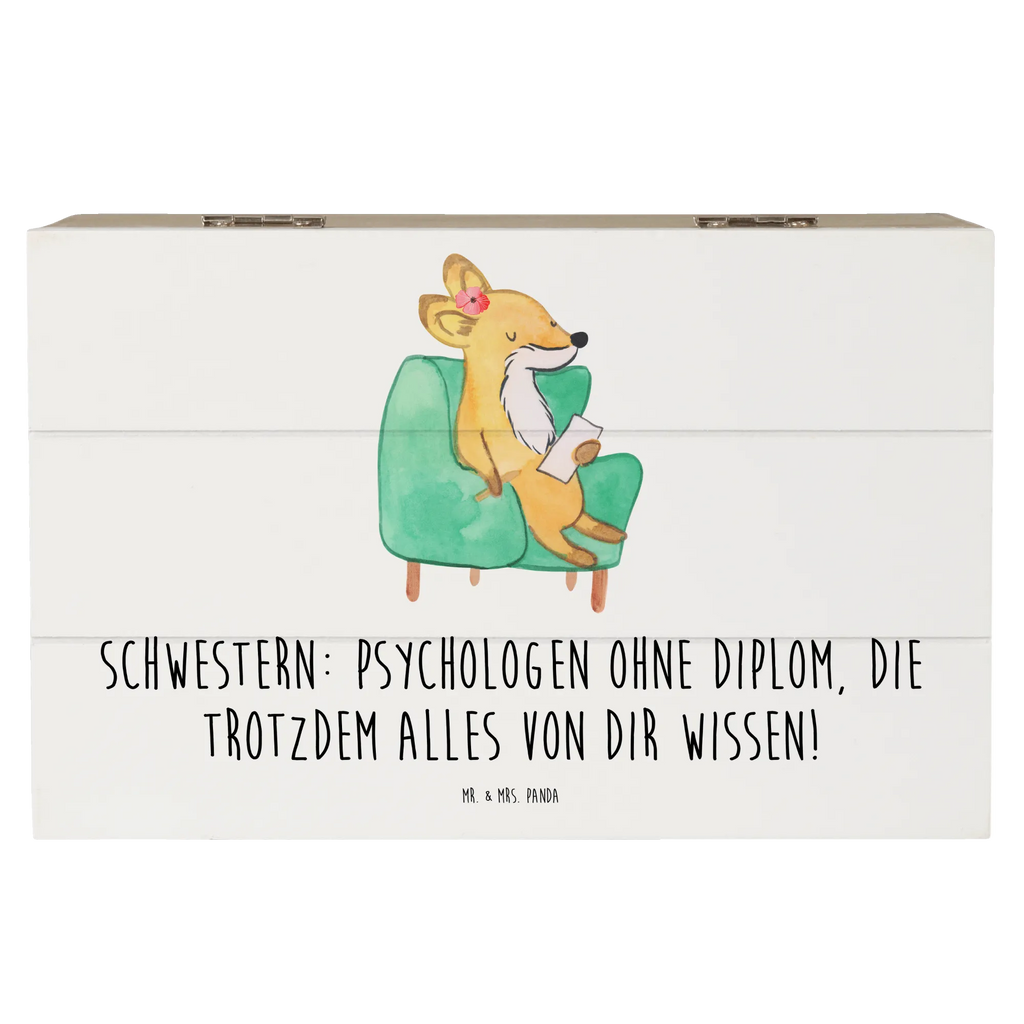 Holzkiste Schwestern Psychologen Holzkiste, Kiste, Schatzkiste, Truhe, Schatulle, XXL, Erinnerungsbox, Erinnerungskiste, Dekokiste, Aufbewahrungsbox, Geschenkbox, Geschenkdose, Familie, Vatertag, Muttertag, Bruder, Schwester, Mama, Papa, Oma, Opa