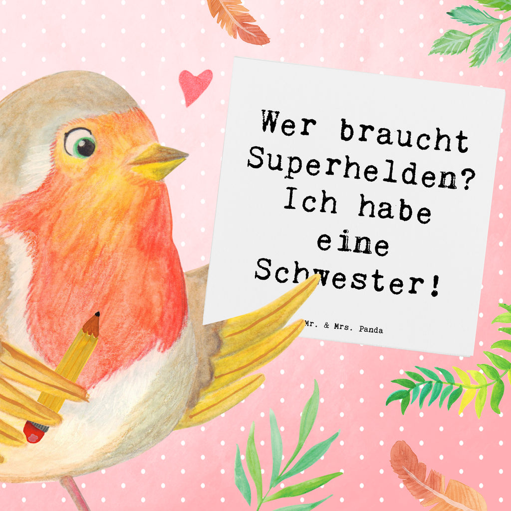 Deluxe Karte Spruch Liebe Schwester Karte, Grußkarte, Klappkarte, Einladungskarte, Glückwunschkarte, Hochzeitskarte, Geburtstagskarte, Hochwertige Grußkarte, Hochwertige Klappkarte, Familie, Vatertag, Muttertag, Bruder, Schwester, Mama, Papa, Oma, Opa