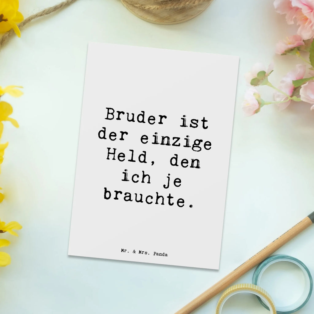 Postkarte Spruch Bruder Held Postkarte, Karte, Geschenkkarte, Grußkarte, Einladung, Ansichtskarte, Geburtstagskarte, Einladungskarte, Dankeskarte, Ansichtskarten, Einladung Geburtstag, Einladungskarten Geburtstag, Familie, Vatertag, Muttertag, Bruder, Schwester, Mama, Papa, Oma, Opa