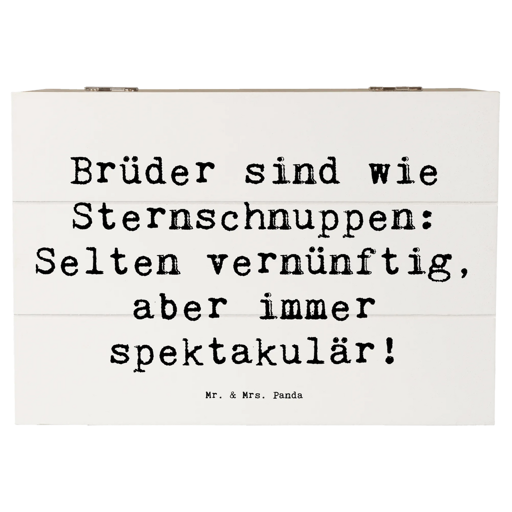 Holzkiste Spruch Brüder Sternschnuppen Holzkiste, Kiste, Schatzkiste, Truhe, Schatulle, XXL, Erinnerungsbox, Erinnerungskiste, Dekokiste, Aufbewahrungsbox, Geschenkbox, Geschenkdose, Familie, Vatertag, Muttertag, Bruder, Schwester, Mama, Papa, Oma, Opa