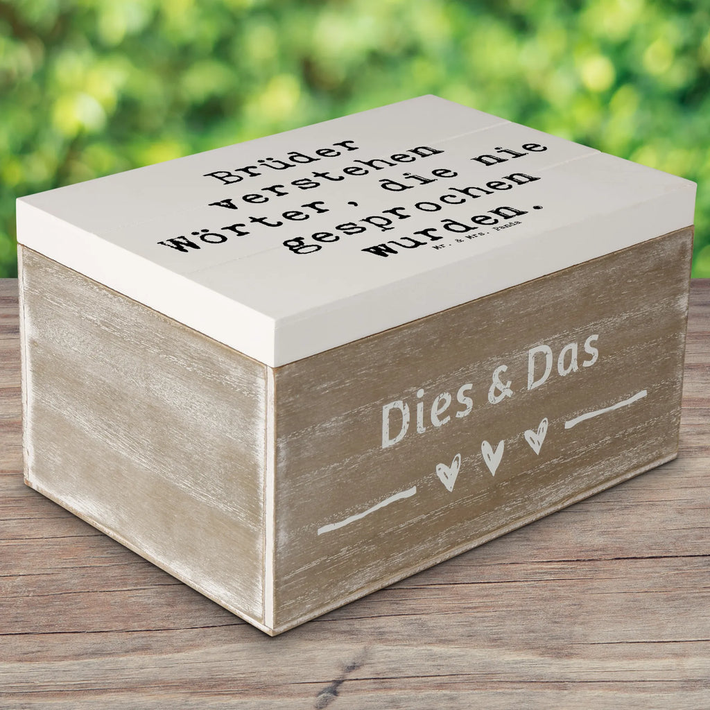 Holzkiste Spruch Bruderverständnis Holzkiste, Kiste, Schatzkiste, Truhe, Schatulle, XXL, Erinnerungsbox, Erinnerungskiste, Dekokiste, Aufbewahrungsbox, Geschenkbox, Geschenkdose, Familie, Vatertag, Muttertag, Bruder, Schwester, Mama, Papa, Oma, Opa