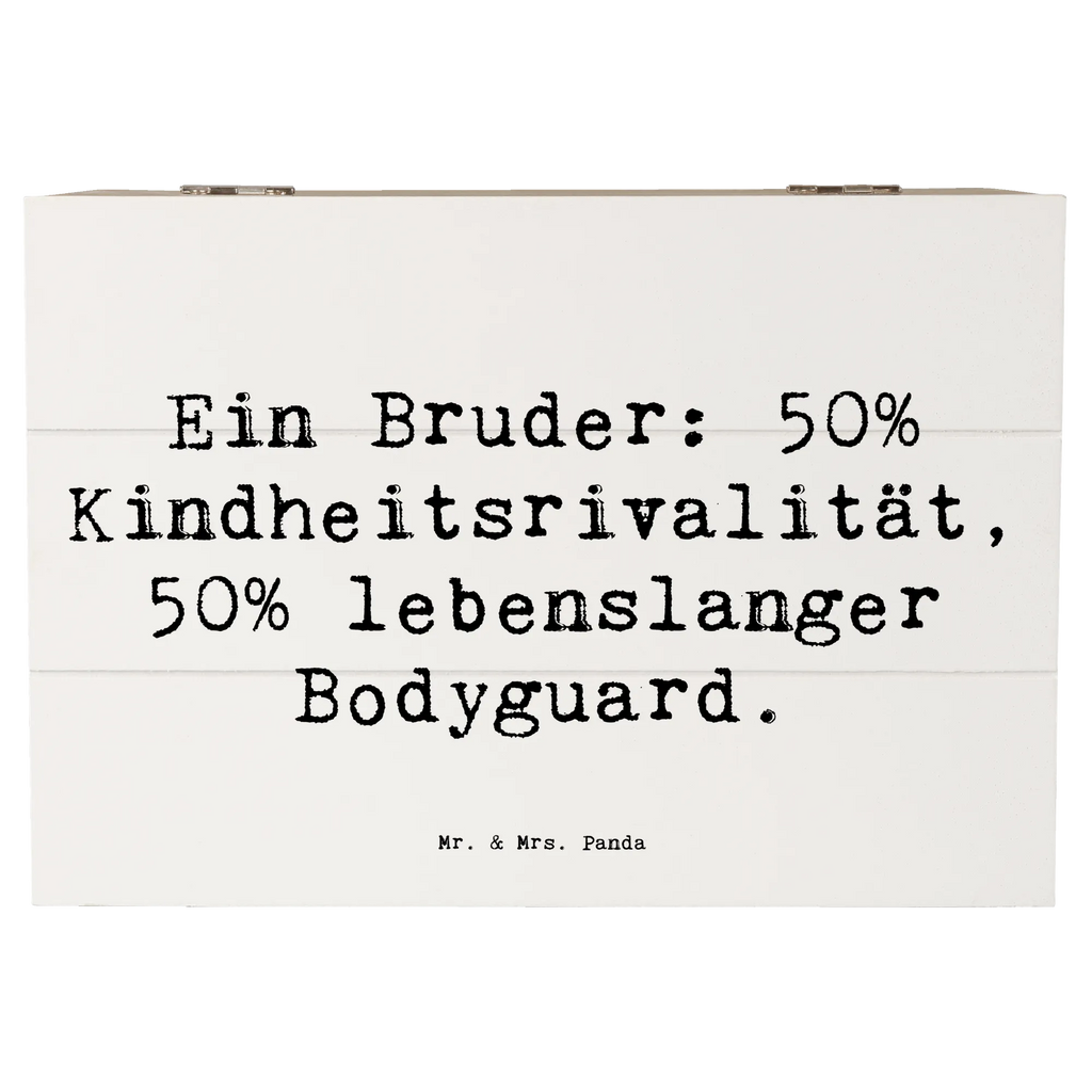 Holzkiste Spruch Bruder Bodyguard Holzkiste, Kiste, Schatzkiste, Truhe, Schatulle, XXL, Erinnerungsbox, Erinnerungskiste, Dekokiste, Aufbewahrungsbox, Geschenkbox, Geschenkdose, Familie, Vatertag, Muttertag, Bruder, Schwester, Mama, Papa, Oma, Opa