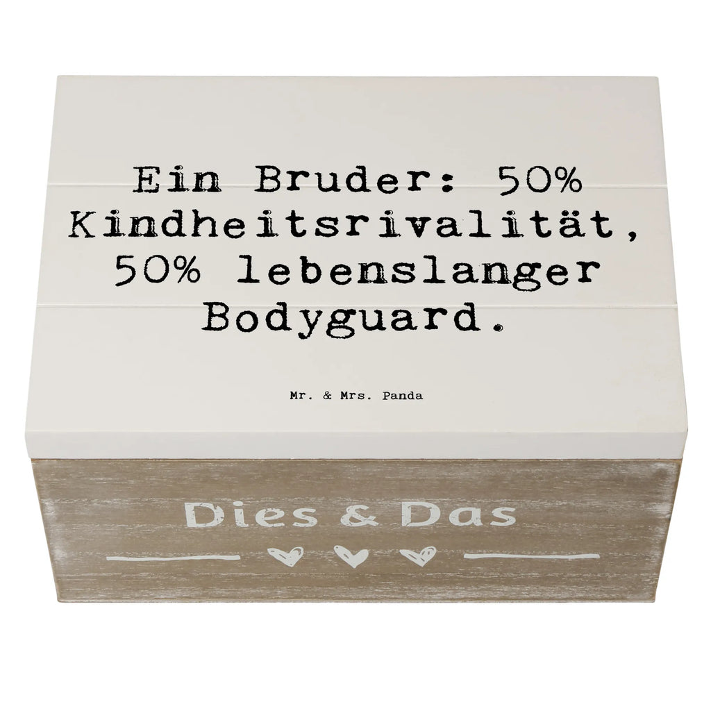 Holzkiste Spruch Bruder Bodyguard Holzkiste, Kiste, Schatzkiste, Truhe, Schatulle, XXL, Erinnerungsbox, Erinnerungskiste, Dekokiste, Aufbewahrungsbox, Geschenkbox, Geschenkdose, Familie, Vatertag, Muttertag, Bruder, Schwester, Mama, Papa, Oma, Opa