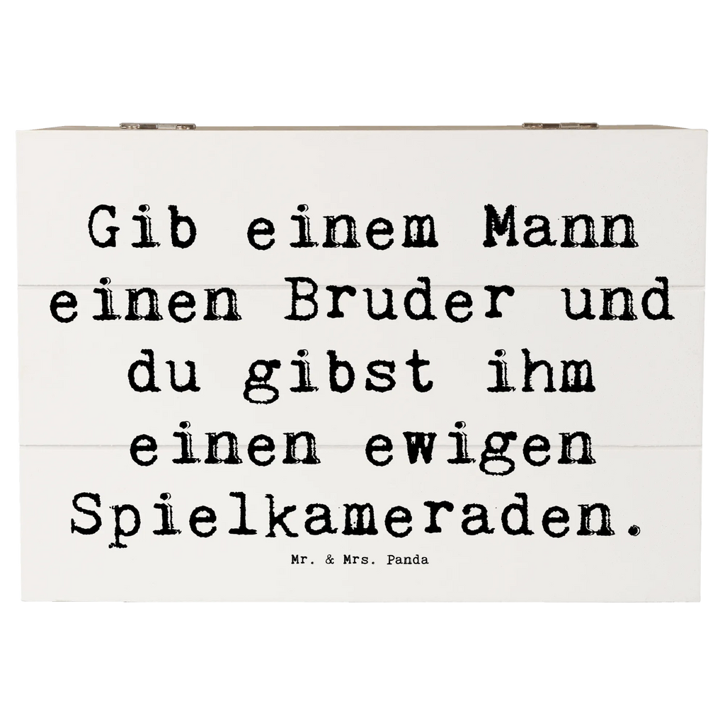 Holzkiste Spruch Bruder Spielkamerad Holzkiste, Kiste, Schatzkiste, Truhe, Schatulle, XXL, Erinnerungsbox, Erinnerungskiste, Dekokiste, Aufbewahrungsbox, Geschenkbox, Geschenkdose, Familie, Vatertag, Muttertag, Bruder, Schwester, Mama, Papa, Oma, Opa