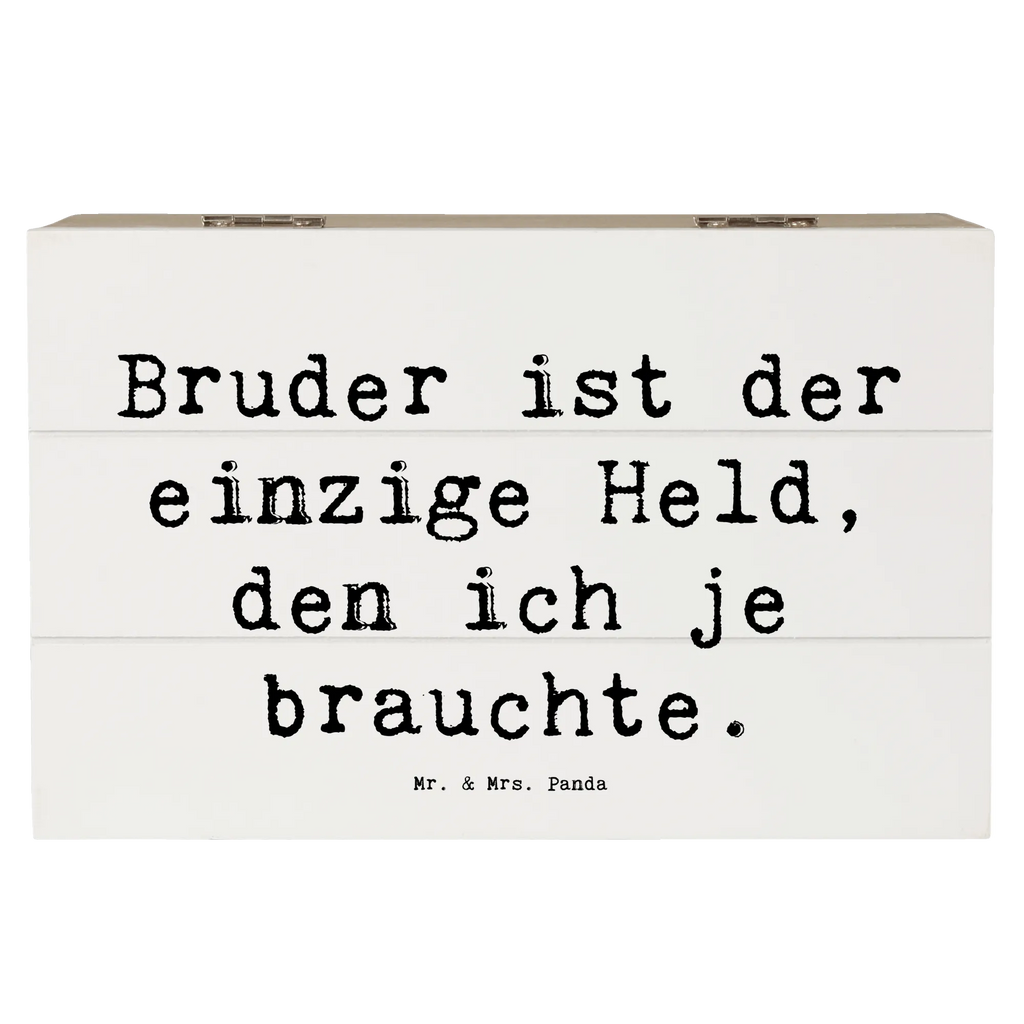 Holzkiste Spruch Bruder Held Holzkiste, Kiste, Schatzkiste, Truhe, Schatulle, XXL, Erinnerungsbox, Erinnerungskiste, Dekokiste, Aufbewahrungsbox, Geschenkbox, Geschenkdose, Familie, Vatertag, Muttertag, Bruder, Schwester, Mama, Papa, Oma, Opa