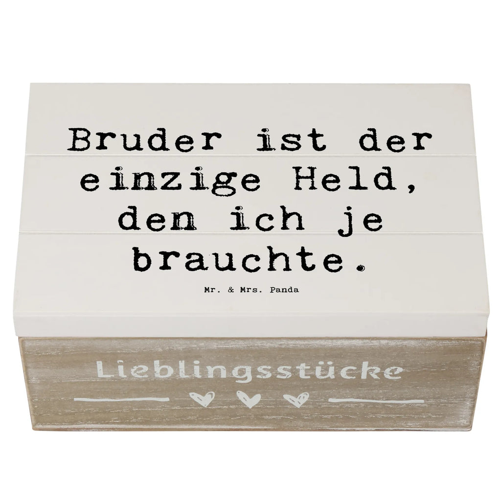 Holzkiste Spruch Bruder Held Holzkiste, Kiste, Schatzkiste, Truhe, Schatulle, XXL, Erinnerungsbox, Erinnerungskiste, Dekokiste, Aufbewahrungsbox, Geschenkbox, Geschenkdose, Familie, Vatertag, Muttertag, Bruder, Schwester, Mama, Papa, Oma, Opa