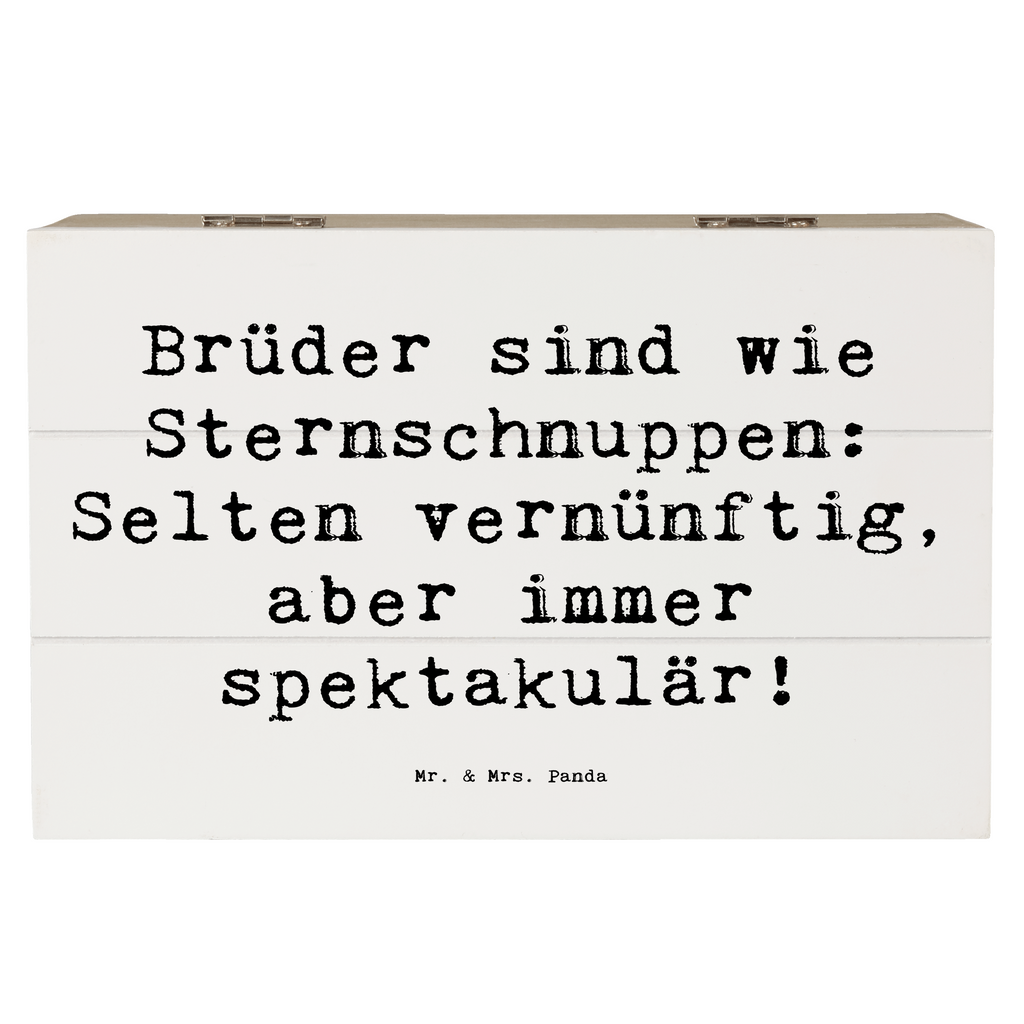 Holzkiste Spruch Brüder Sternschnuppen Holzkiste, Kiste, Schatzkiste, Truhe, Schatulle, XXL, Erinnerungsbox, Erinnerungskiste, Dekokiste, Aufbewahrungsbox, Geschenkbox, Geschenkdose, Familie, Vatertag, Muttertag, Bruder, Schwester, Mama, Papa, Oma, Opa