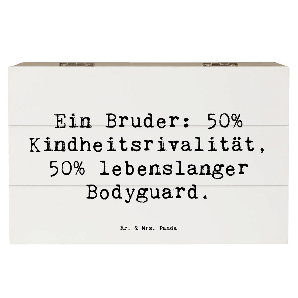 Holzkiste Spruch Bruder Bodyguard Holzkiste, Kiste, Schatzkiste, Truhe, Schatulle, XXL, Erinnerungsbox, Erinnerungskiste, Dekokiste, Aufbewahrungsbox, Geschenkbox, Geschenkdose, Familie, Vatertag, Muttertag, Bruder, Schwester, Mama, Papa, Oma, Opa