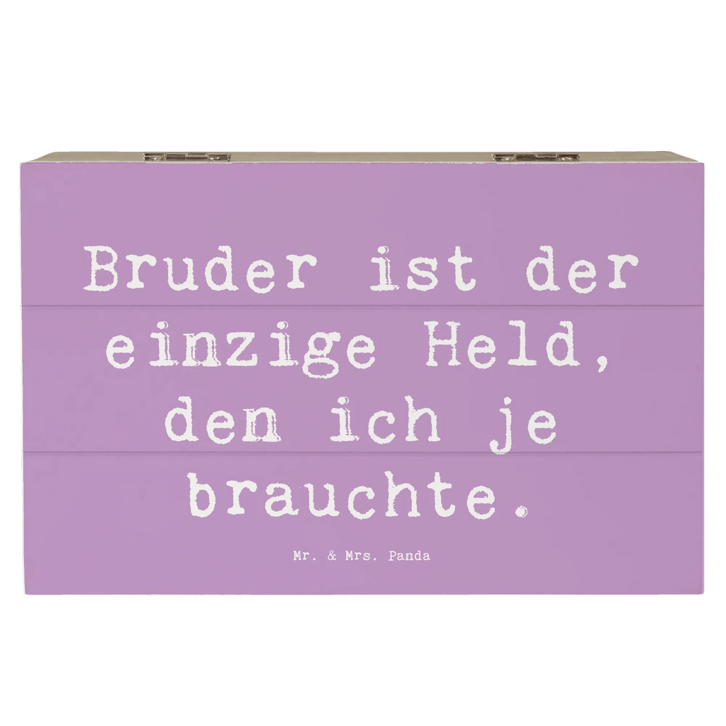 Holzkiste Spruch Bruder Held Holzkiste, Kiste, Schatzkiste, Truhe, Schatulle, XXL, Erinnerungsbox, Erinnerungskiste, Dekokiste, Aufbewahrungsbox, Geschenkbox, Geschenkdose, Familie, Vatertag, Muttertag, Bruder, Schwester, Mama, Papa, Oma, Opa