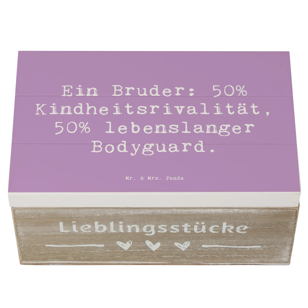 Holzkiste Spruch Bruder Bodyguard Holzkiste, Kiste, Schatzkiste, Truhe, Schatulle, XXL, Erinnerungsbox, Erinnerungskiste, Dekokiste, Aufbewahrungsbox, Geschenkbox, Geschenkdose, Familie, Vatertag, Muttertag, Bruder, Schwester, Mama, Papa, Oma, Opa