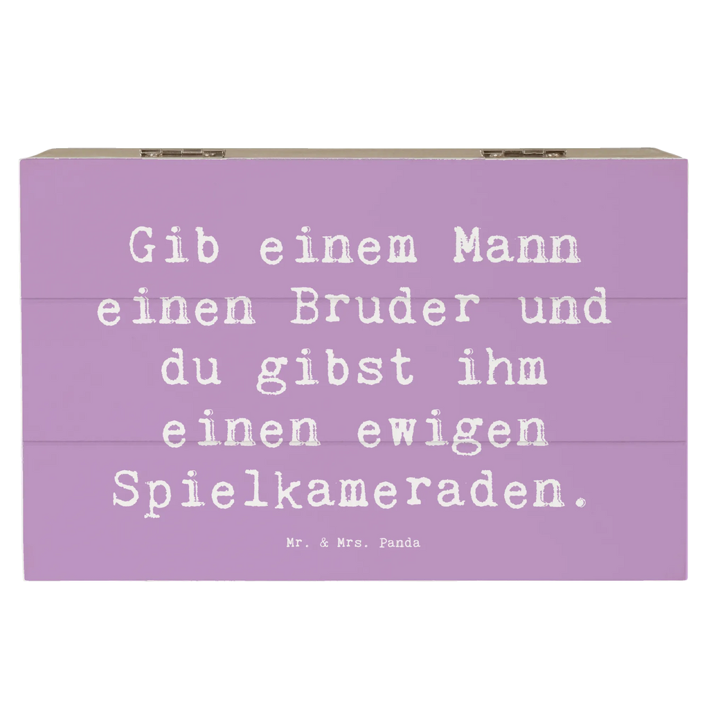 Holzkiste Spruch Bruder Spielkamerad Holzkiste, Kiste, Schatzkiste, Truhe, Schatulle, XXL, Erinnerungsbox, Erinnerungskiste, Dekokiste, Aufbewahrungsbox, Geschenkbox, Geschenkdose, Familie, Vatertag, Muttertag, Bruder, Schwester, Mama, Papa, Oma, Opa