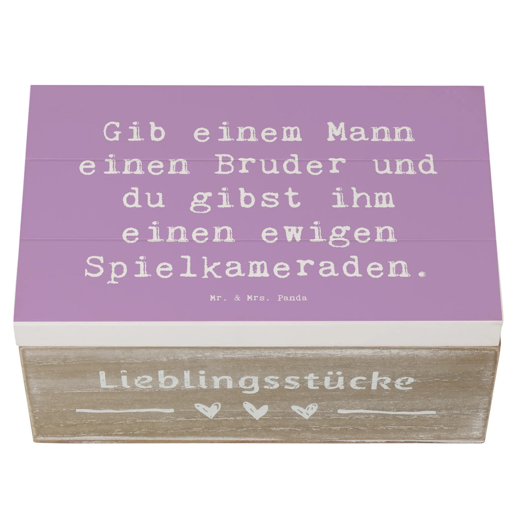 Holzkiste Spruch Bruder Spielkamerad Holzkiste, Kiste, Schatzkiste, Truhe, Schatulle, XXL, Erinnerungsbox, Erinnerungskiste, Dekokiste, Aufbewahrungsbox, Geschenkbox, Geschenkdose, Familie, Vatertag, Muttertag, Bruder, Schwester, Mama, Papa, Oma, Opa