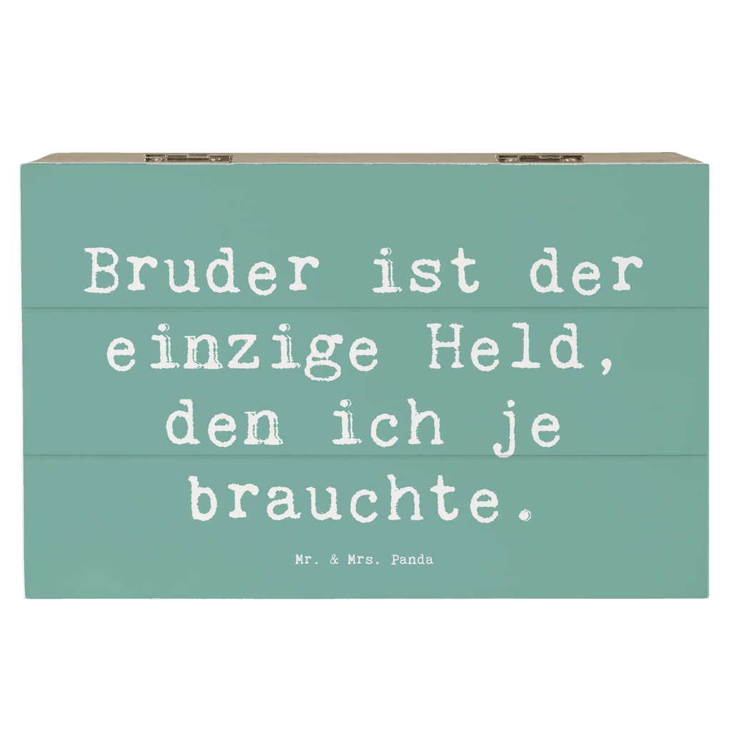 Holzkiste Spruch Bruder Held Holzkiste, Kiste, Schatzkiste, Truhe, Schatulle, XXL, Erinnerungsbox, Erinnerungskiste, Dekokiste, Aufbewahrungsbox, Geschenkbox, Geschenkdose, Familie, Vatertag, Muttertag, Bruder, Schwester, Mama, Papa, Oma, Opa