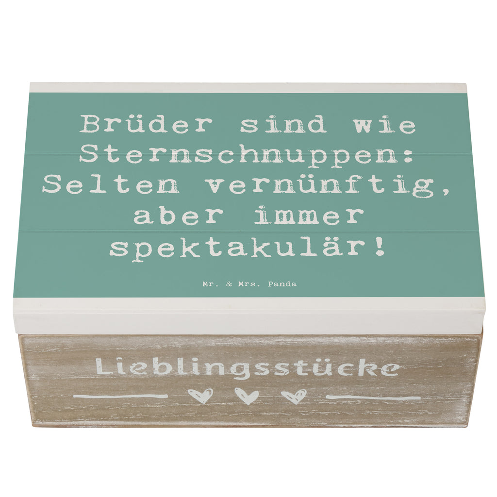 Holzkiste Spruch Brüder Sternschnuppen Holzkiste, Kiste, Schatzkiste, Truhe, Schatulle, XXL, Erinnerungsbox, Erinnerungskiste, Dekokiste, Aufbewahrungsbox, Geschenkbox, Geschenkdose, Familie, Vatertag, Muttertag, Bruder, Schwester, Mama, Papa, Oma, Opa