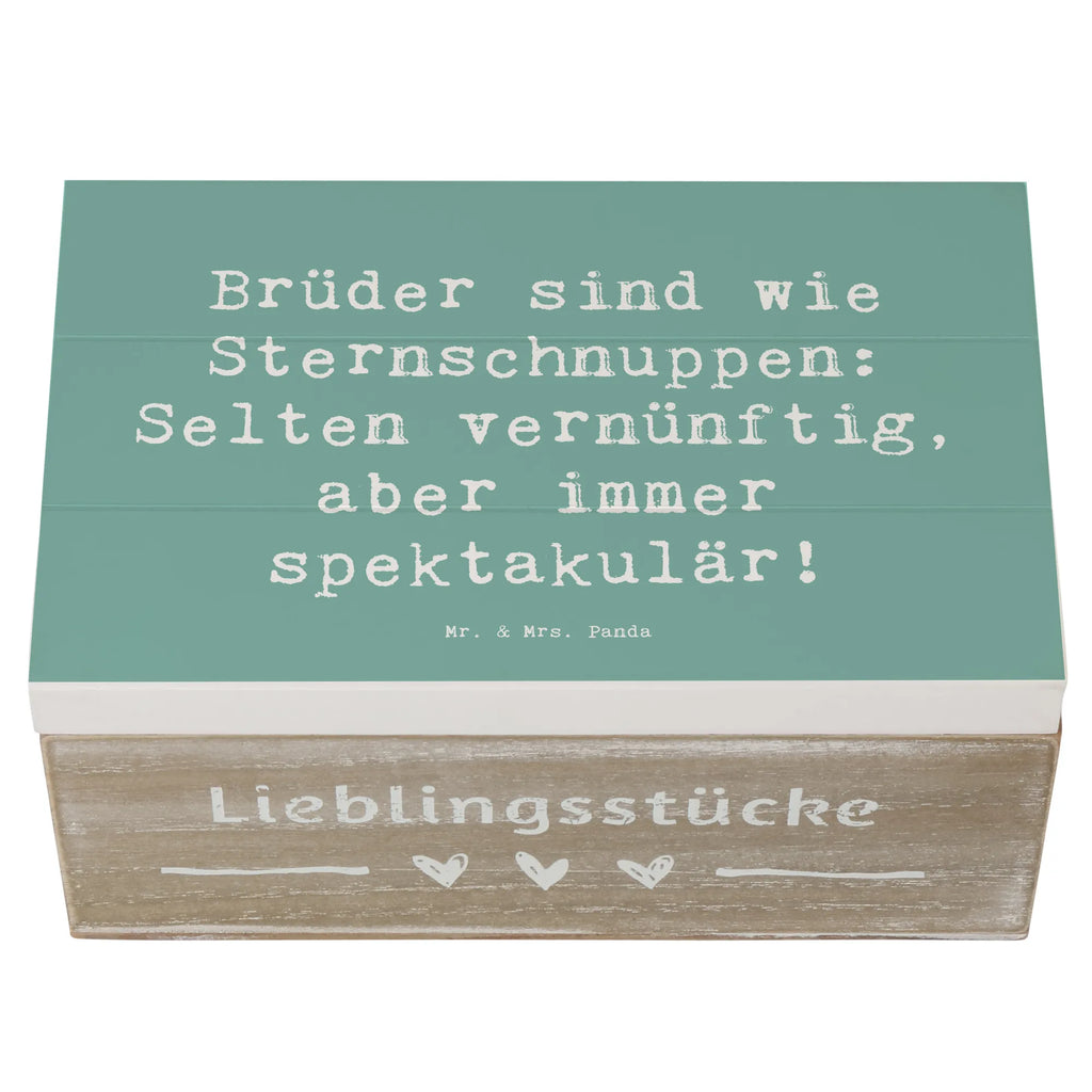 Holzkiste Spruch Brüder Sternschnuppen Holzkiste, Kiste, Schatzkiste, Truhe, Schatulle, XXL, Erinnerungsbox, Erinnerungskiste, Dekokiste, Aufbewahrungsbox, Geschenkbox, Geschenkdose, Familie, Vatertag, Muttertag, Bruder, Schwester, Mama, Papa, Oma, Opa