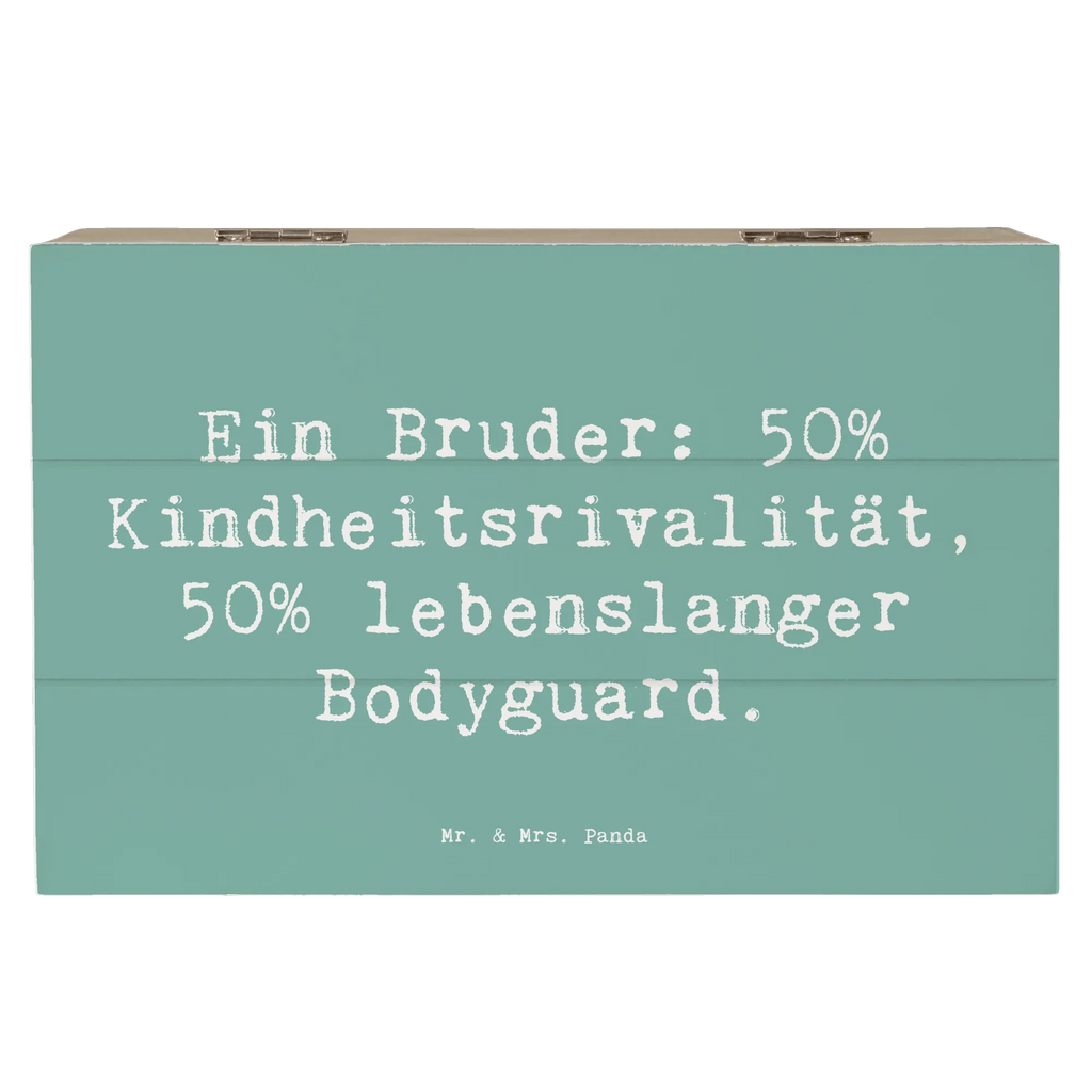 Holzkiste Spruch Bruder Bodyguard Holzkiste, Kiste, Schatzkiste, Truhe, Schatulle, XXL, Erinnerungsbox, Erinnerungskiste, Dekokiste, Aufbewahrungsbox, Geschenkbox, Geschenkdose, Familie, Vatertag, Muttertag, Bruder, Schwester, Mama, Papa, Oma, Opa