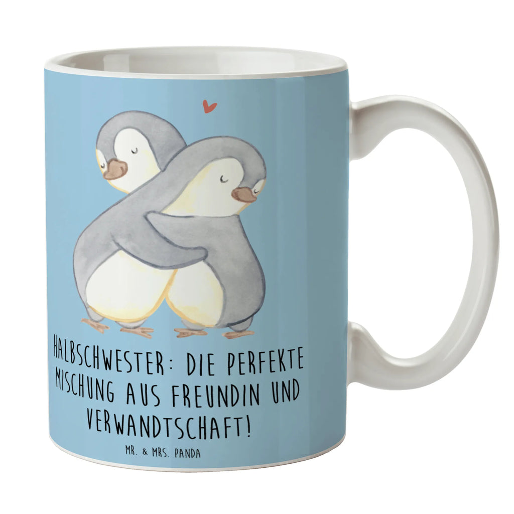 Tasse Halbschwester Glück Tasse, Kaffeetasse, Teetasse, Becher, Kaffeebecher, Teebecher, Keramiktasse, Porzellantasse, Büro Tasse, Geschenk Tasse, Tasse Sprüche, Tasse Motive, Kaffeetassen, Tasse bedrucken, Designer Tasse, Cappuccino Tassen, Schöne Teetassen, Familie, Vatertag, Muttertag, Bruder, Schwester, Mama, Papa, Oma, Opa