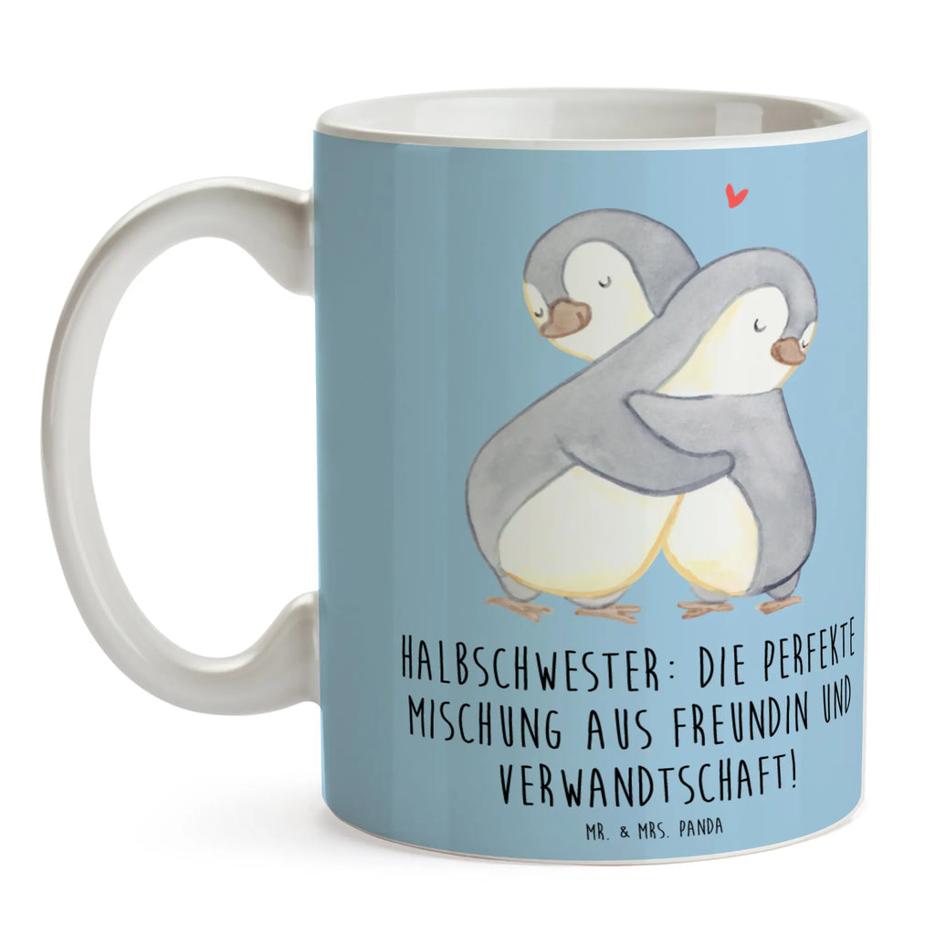 Tasse Halbschwester Glück Tasse, Kaffeetasse, Teetasse, Becher, Kaffeebecher, Teebecher, Keramiktasse, Porzellantasse, Büro Tasse, Geschenk Tasse, Tasse Sprüche, Tasse Motive, Kaffeetassen, Tasse bedrucken, Designer Tasse, Cappuccino Tassen, Schöne Teetassen, Familie, Vatertag, Muttertag, Bruder, Schwester, Mama, Papa, Oma, Opa