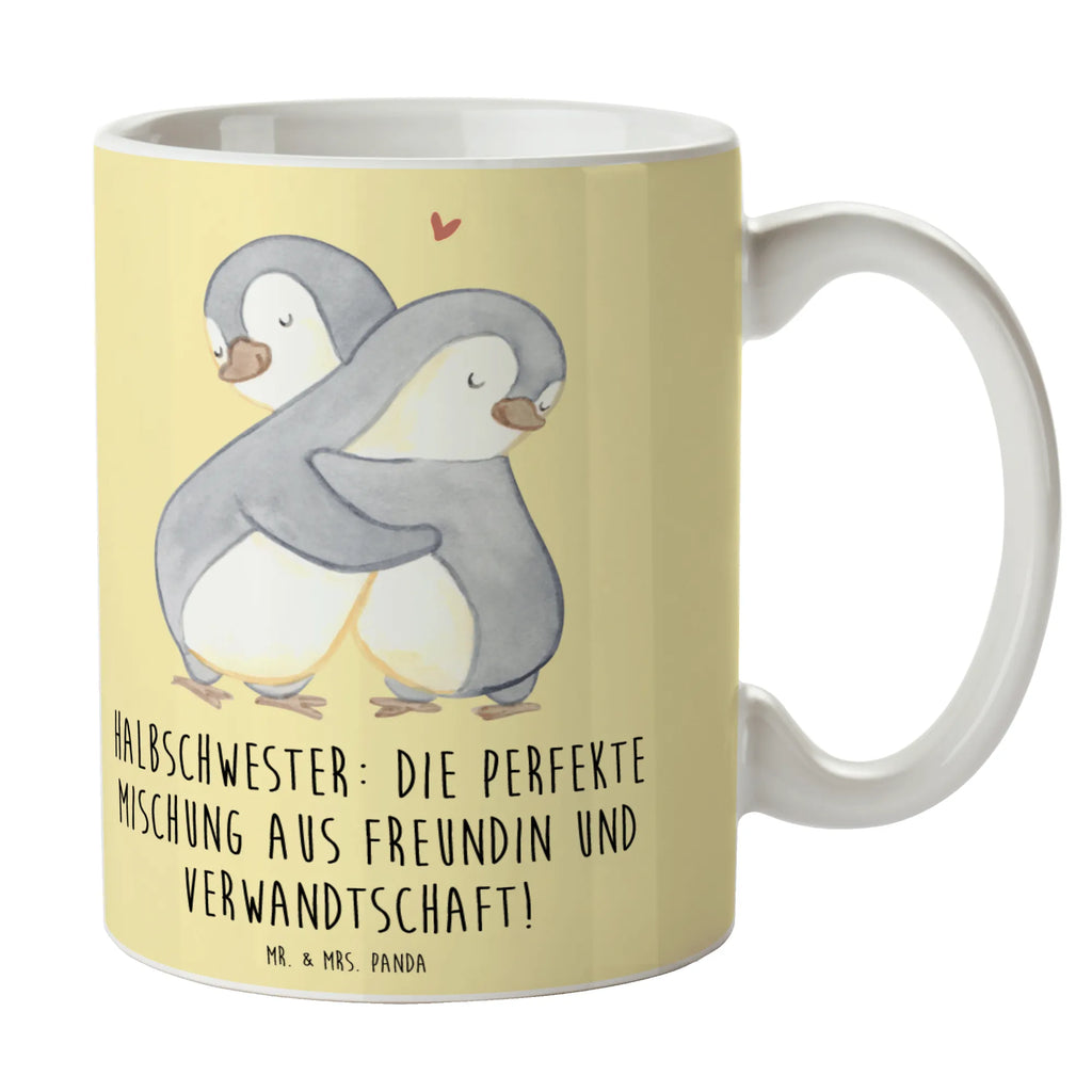 Tasse Halbschwester Glück Tasse, Kaffeetasse, Teetasse, Becher, Kaffeebecher, Teebecher, Keramiktasse, Porzellantasse, Büro Tasse, Geschenk Tasse, Tasse Sprüche, Tasse Motive, Kaffeetassen, Tasse bedrucken, Designer Tasse, Cappuccino Tassen, Schöne Teetassen, Familie, Vatertag, Muttertag, Bruder, Schwester, Mama, Papa, Oma, Opa