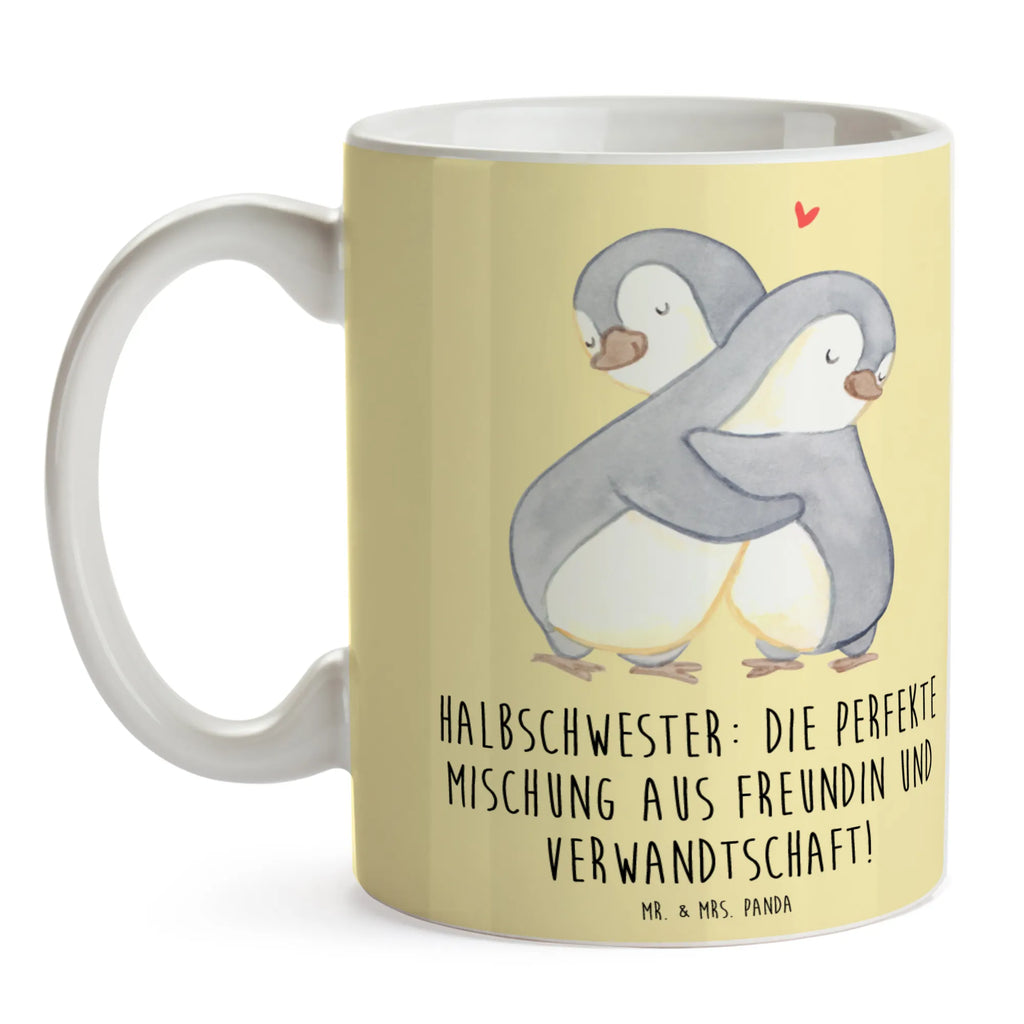 Tasse Halbschwester Glück Tasse, Kaffeetasse, Teetasse, Becher, Kaffeebecher, Teebecher, Keramiktasse, Porzellantasse, Büro Tasse, Geschenk Tasse, Tasse Sprüche, Tasse Motive, Kaffeetassen, Tasse bedrucken, Designer Tasse, Cappuccino Tassen, Schöne Teetassen, Familie, Vatertag, Muttertag, Bruder, Schwester, Mama, Papa, Oma, Opa