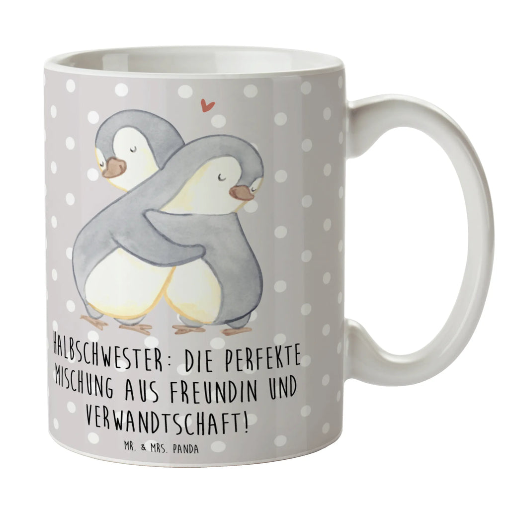 Tasse Halbschwester Glück Tasse, Kaffeetasse, Teetasse, Becher, Kaffeebecher, Teebecher, Keramiktasse, Porzellantasse, Büro Tasse, Geschenk Tasse, Tasse Sprüche, Tasse Motive, Kaffeetassen, Tasse bedrucken, Designer Tasse, Cappuccino Tassen, Schöne Teetassen, Familie, Vatertag, Muttertag, Bruder, Schwester, Mama, Papa, Oma, Opa