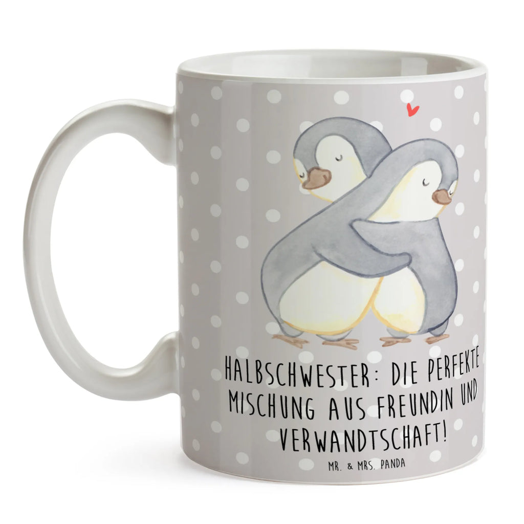 Tasse Halbschwester Glück Tasse, Kaffeetasse, Teetasse, Becher, Kaffeebecher, Teebecher, Keramiktasse, Porzellantasse, Büro Tasse, Geschenk Tasse, Tasse Sprüche, Tasse Motive, Kaffeetassen, Tasse bedrucken, Designer Tasse, Cappuccino Tassen, Schöne Teetassen, Familie, Vatertag, Muttertag, Bruder, Schwester, Mama, Papa, Oma, Opa