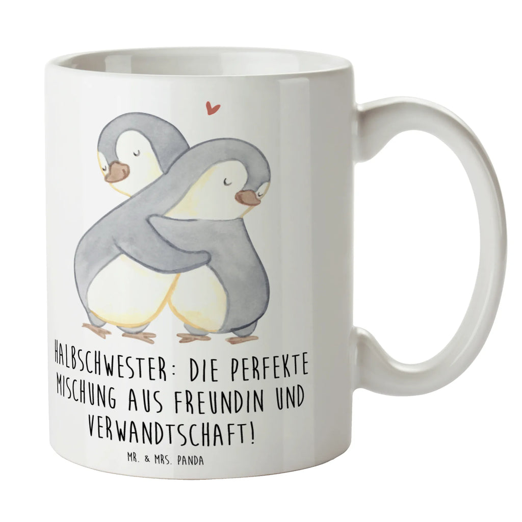 Tasse Halbschwester Glück Tasse, Kaffeetasse, Teetasse, Becher, Kaffeebecher, Teebecher, Keramiktasse, Porzellantasse, Büro Tasse, Geschenk Tasse, Tasse Sprüche, Tasse Motive, Kaffeetassen, Tasse bedrucken, Designer Tasse, Cappuccino Tassen, Schöne Teetassen, Familie, Vatertag, Muttertag, Bruder, Schwester, Mama, Papa, Oma, Opa