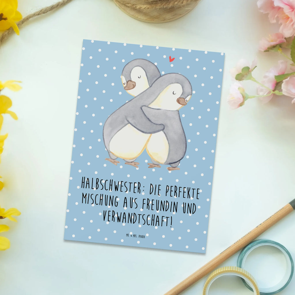 Postkarte Halbschwester Glück Postkarte, Karte, Geschenkkarte, Grußkarte, Einladung, Ansichtskarte, Geburtstagskarte, Einladungskarte, Dankeskarte, Ansichtskarten, Einladung Geburtstag, Einladungskarten Geburtstag, Familie, Vatertag, Muttertag, Bruder, Schwester, Mama, Papa, Oma, Opa