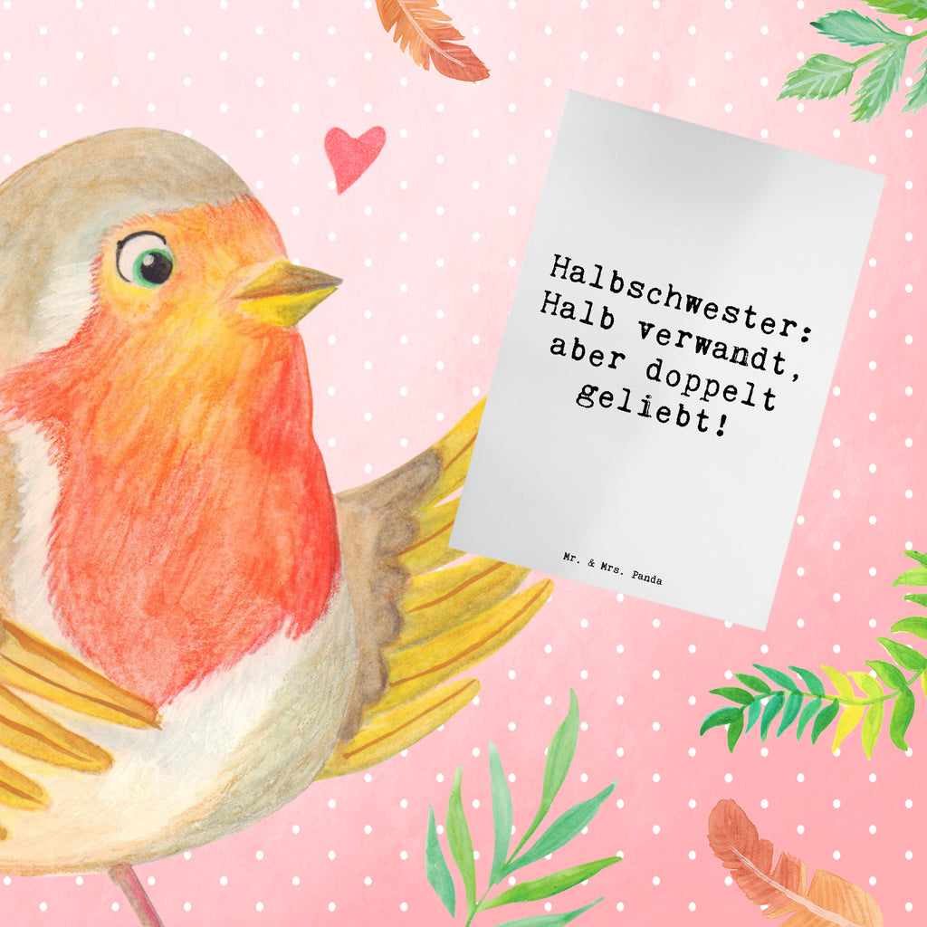 Grußkarte Spruch Liebe Halbschwester Grußkarte, Klappkarte, Einladungskarte, Glückwunschkarte, Hochzeitskarte, Geburtstagskarte, Karte, Ansichtskarten, Familie, Vatertag, Muttertag, Bruder, Schwester, Mama, Papa, Oma, Opa