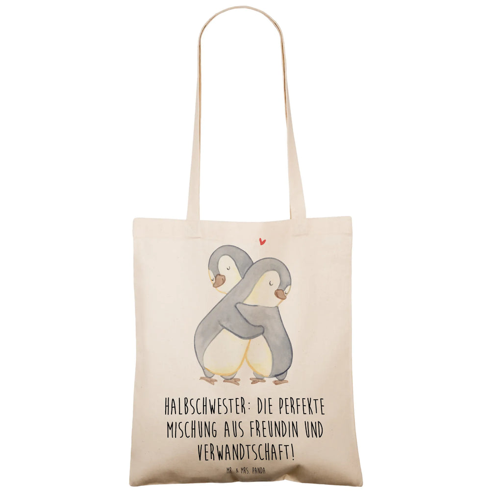 Tragetasche Halbschwester Glück Beuteltasche, Beutel, Einkaufstasche, Jutebeutel, Stoffbeutel, Tasche, Shopper, Umhängetasche, Strandtasche, Schultertasche, Stofftasche, Tragetasche, Badetasche, Jutetasche, Einkaufstüte, Laptoptasche, Familie, Vatertag, Muttertag, Bruder, Schwester, Mama, Papa, Oma, Opa