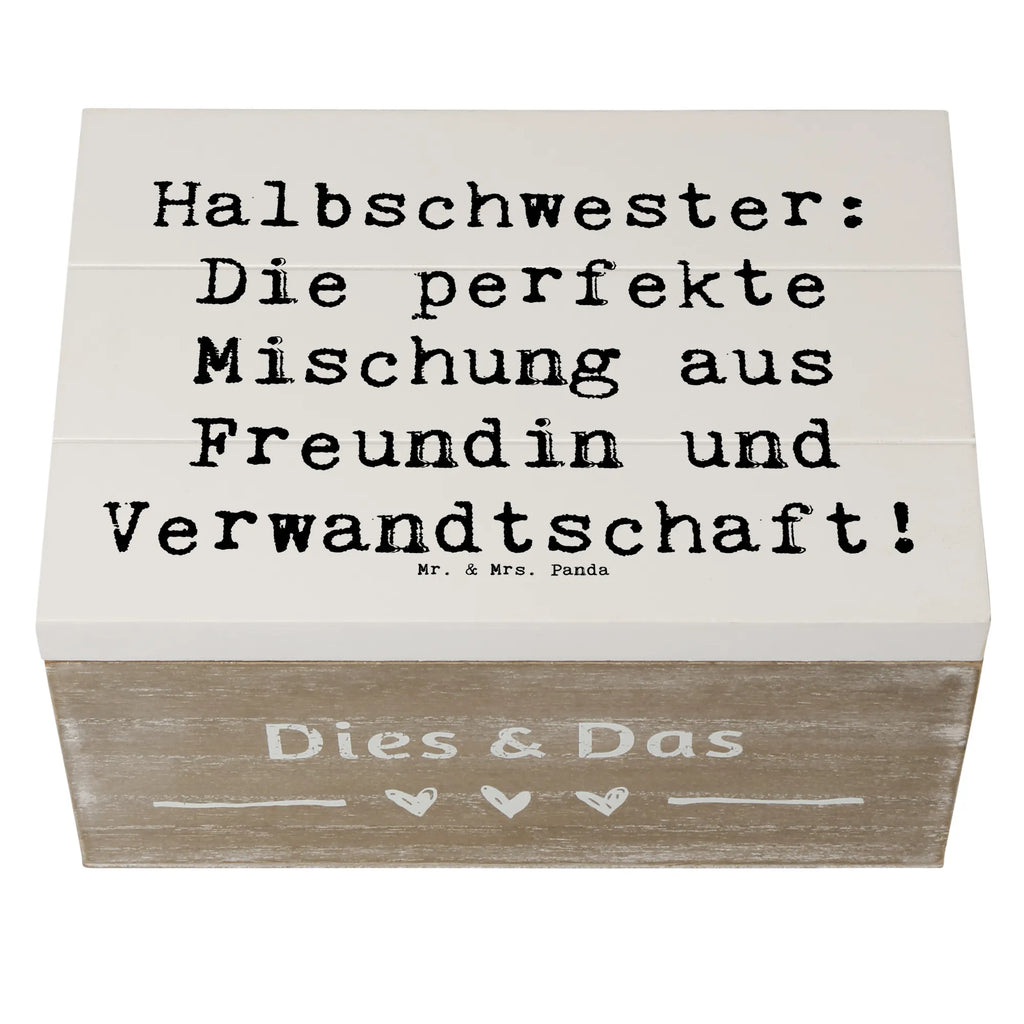 Holzkiste Spruch Halbschwester Glück Holzkiste, Kiste, Schatzkiste, Truhe, Schatulle, XXL, Erinnerungsbox, Erinnerungskiste, Dekokiste, Aufbewahrungsbox, Geschenkbox, Geschenkdose, Familie, Vatertag, Muttertag, Bruder, Schwester, Mama, Papa, Oma, Opa