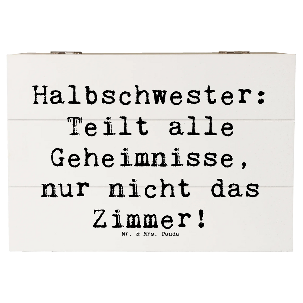 Holzkiste Spruch Halbschwester Geheimnisse Holzkiste, Kiste, Schatzkiste, Truhe, Schatulle, XXL, Erinnerungsbox, Erinnerungskiste, Dekokiste, Aufbewahrungsbox, Geschenkbox, Geschenkdose, Familie, Vatertag, Muttertag, Bruder, Schwester, Mama, Papa, Oma, Opa