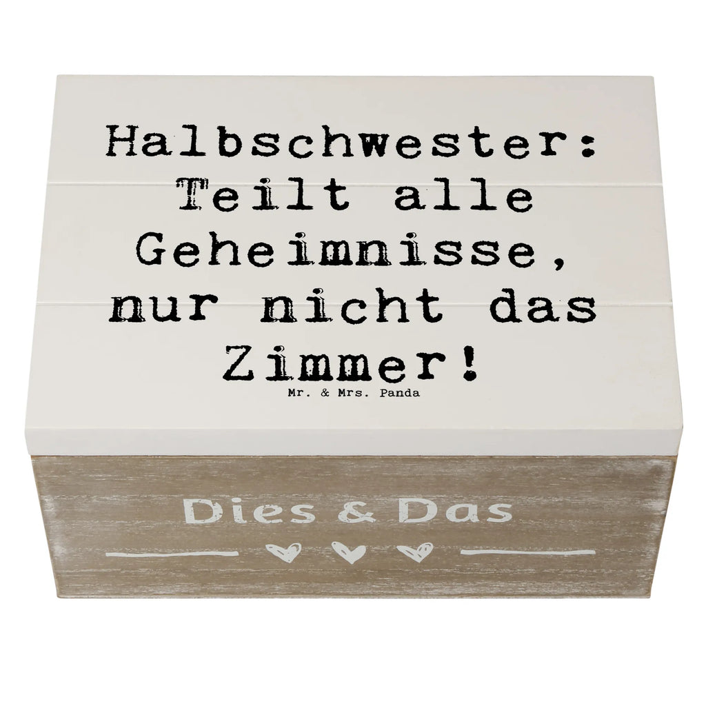 Holzkiste Spruch Halbschwester Geheimnisse Holzkiste, Kiste, Schatzkiste, Truhe, Schatulle, XXL, Erinnerungsbox, Erinnerungskiste, Dekokiste, Aufbewahrungsbox, Geschenkbox, Geschenkdose, Familie, Vatertag, Muttertag, Bruder, Schwester, Mama, Papa, Oma, Opa