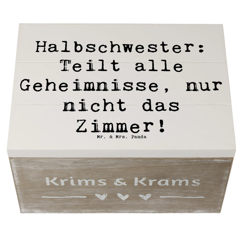 Holzkiste Spruch Halbschwester Geheimnisse Holzkiste, Kiste, Schatzkiste, Truhe, Schatulle, XXL, Erinnerungsbox, Erinnerungskiste, Dekokiste, Aufbewahrungsbox, Geschenkbox, Geschenkdose, Familie, Vatertag, Muttertag, Bruder, Schwester, Mama, Papa, Oma, Opa