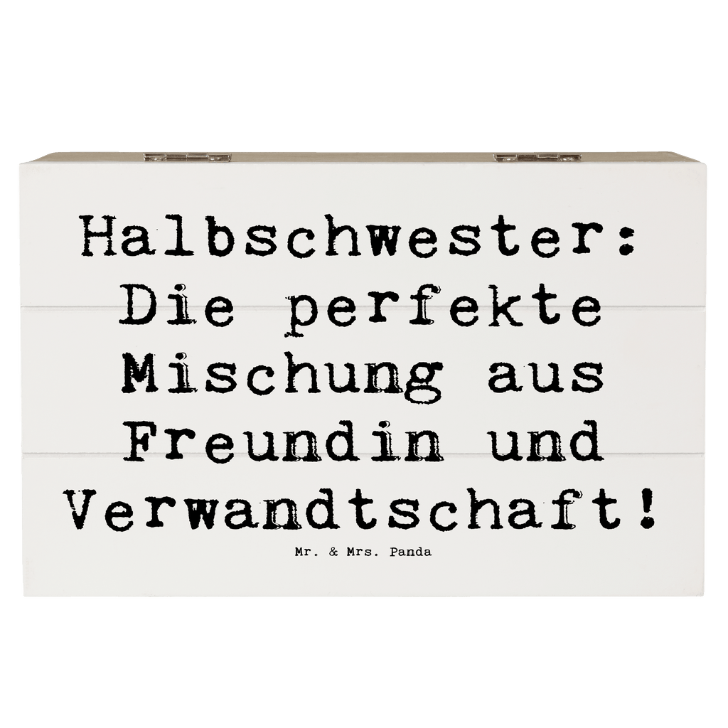 Holzkiste Spruch Halbschwester Glück Holzkiste, Kiste, Schatzkiste, Truhe, Schatulle, XXL, Erinnerungsbox, Erinnerungskiste, Dekokiste, Aufbewahrungsbox, Geschenkbox, Geschenkdose, Familie, Vatertag, Muttertag, Bruder, Schwester, Mama, Papa, Oma, Opa