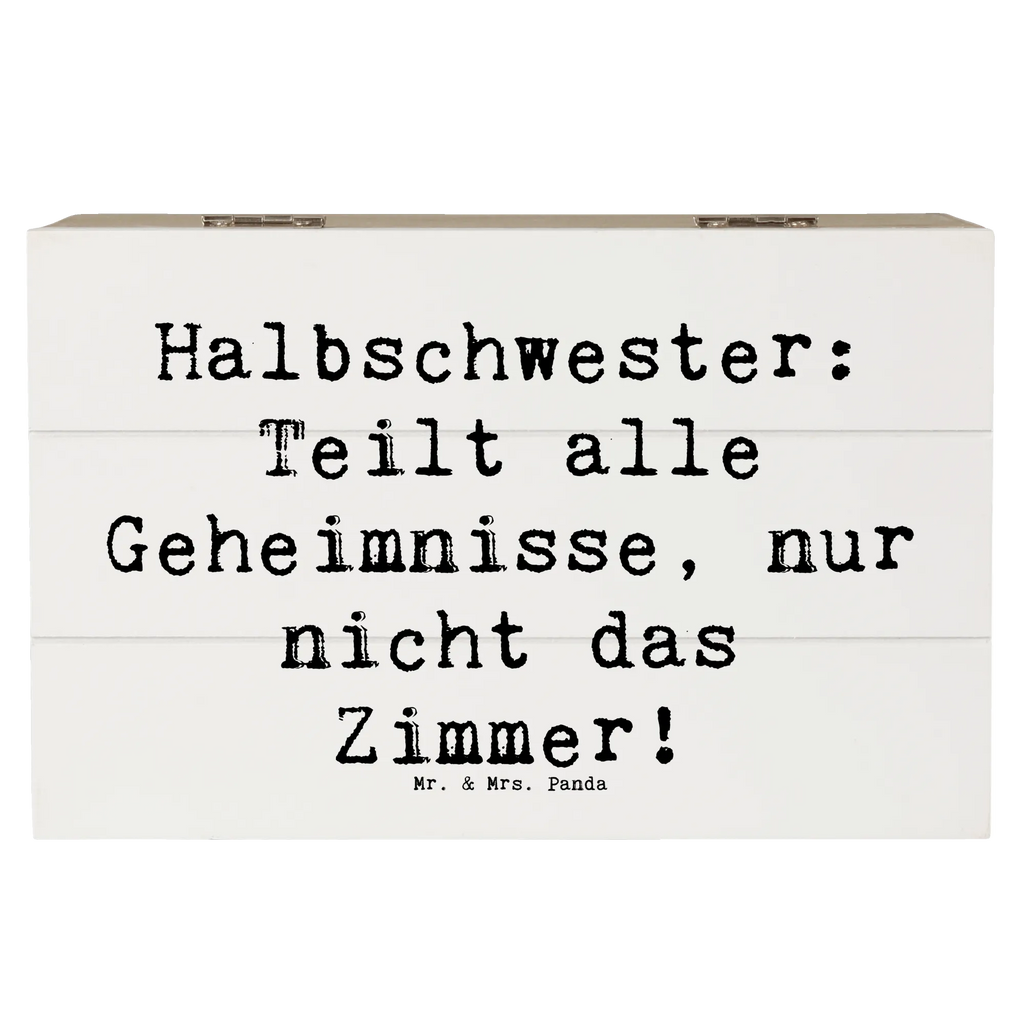 Holzkiste Spruch Halbschwester Geheimnisse Holzkiste, Kiste, Schatzkiste, Truhe, Schatulle, XXL, Erinnerungsbox, Erinnerungskiste, Dekokiste, Aufbewahrungsbox, Geschenkbox, Geschenkdose, Familie, Vatertag, Muttertag, Bruder, Schwester, Mama, Papa, Oma, Opa