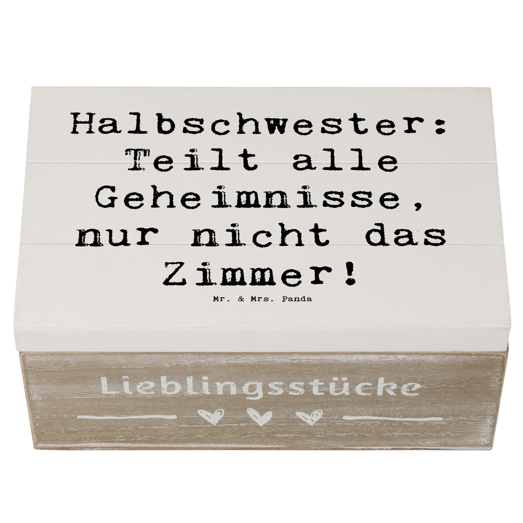 Holzkiste Spruch Halbschwester Geheimnisse Holzkiste, Kiste, Schatzkiste, Truhe, Schatulle, XXL, Erinnerungsbox, Erinnerungskiste, Dekokiste, Aufbewahrungsbox, Geschenkbox, Geschenkdose, Familie, Vatertag, Muttertag, Bruder, Schwester, Mama, Papa, Oma, Opa